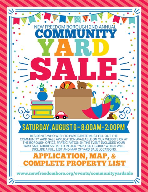 Today yard sale. . Community garage sales today